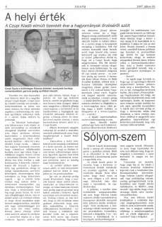 Zalatáj 2007 07 26 650sz 04old - A helyi érték - A Czupi Kiadó elmúlt tizenkét éve a hagyományok őrzéséről szólt.jpg Zalatáj 2007 07 26 650sz 04old - A helyi érték - A Czupi Kiadó elmúlt tizenkét éve a hagyományok őrzéséről szólt.jpg